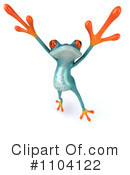 Turquoise Springer Frog Clipart #1104122 by Julos