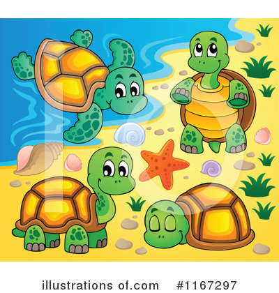 Royalty-Free (RF) Turtle Clipart Illustration by visekart - Stock Sample #1167297