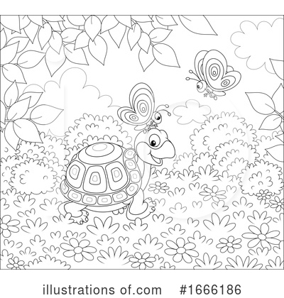 Royalty-Free (RF) Turtle Clipart Illustration by Alex Bannykh - Stock Sample #1666186