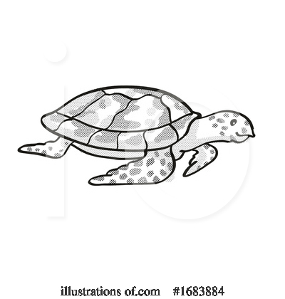 Sea Turtle Clipart #1683884 by patrimonio