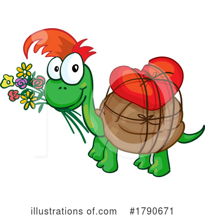 Royalty-Free (RF) Turtle Clipart Illustration by Domenico Condello - Stock Sample #1790671