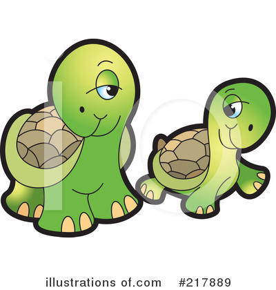 Royalty-Free (RF) Turtle Clipart Illustration by Lal Perera - Stock Sample #217889