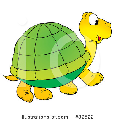 Royalty-Free (RF) Turtle Clipart Illustration by Alex Bannykh - Stock Sample #32522
