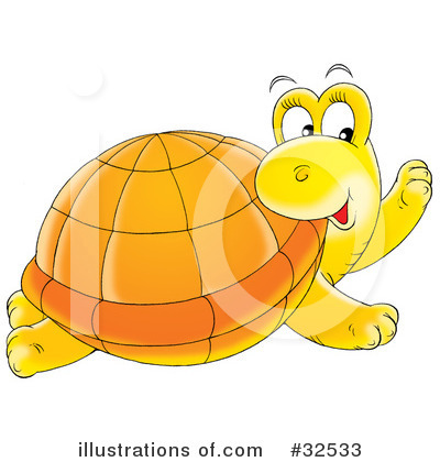 Royalty-Free (RF) Turtle Clipart Illustration by Alex Bannykh - Stock Sample #32533