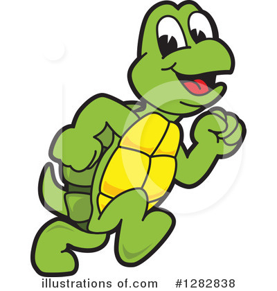 Royalty-Free (RF) Turtle Mascot Clipart Illustration by Mascot Junction - Stock Sample #1282838