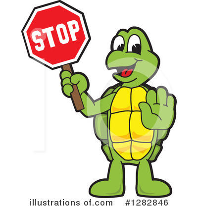 Royalty-Free (RF) Turtle Mascot Clipart Illustration by Mascot Junction - Stock Sample #1282846