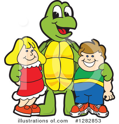 Royalty-Free (RF) Turtle Mascot Clipart Illustration by Mascot Junction - Stock Sample #1282853