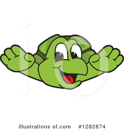 Royalty-Free (RF) Turtle Mascot Clipart Illustration by Mascot Junction - Stock Sample #1282874