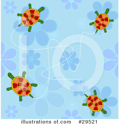 Royalty-Free (RF) Turtles Clipart Illustration by KJ Pargeter - Stock Sample #29521