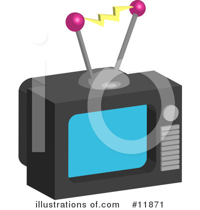 Royalty-Free (RF) Tv Clipart Illustration by AtStockIllustration - Stock Sample #11871
