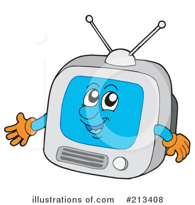 Royalty-Free (RF) Tv Clipart Illustration by visekart - Stock Sample #213408