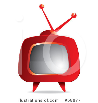 Royalty-Free (RF) Tv Clipart Illustration by MilsiArt - Stock Sample #58677