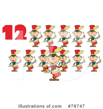 Royalty-Free (RF) Twelve Days Of Christmas Clipart Illustration by Hit Toon - Stock Sample #79747