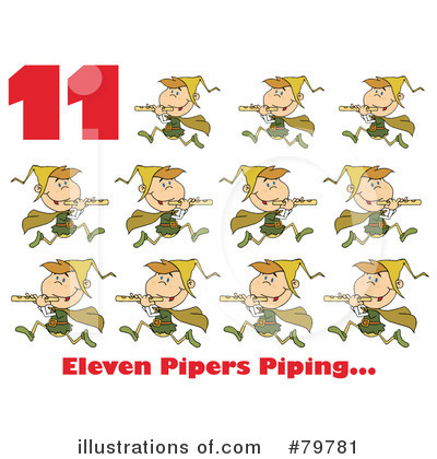 Royalty-Free (RF) Twelve Days Of Christmas Clipart Illustration by Hit Toon - Stock Sample #79781