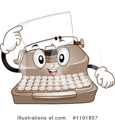 Royalty-Free (RF) Typewriter Clipart Illustration by BNP Design Studio - Stock Sample #1101857