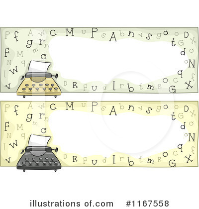 Royalty-Free (RF) Typewriter Clipart Illustration by BNP Design Studio - Stock Sample #1167558