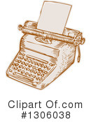Typewriter Clipart #1306038 by patrimonio