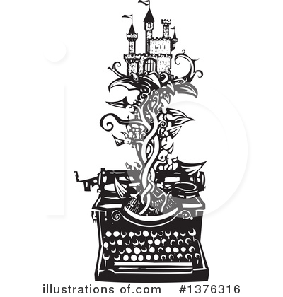 Royalty-Free (RF) Typewriter Clipart Illustration by xunantunich - Stock Sample #1376316