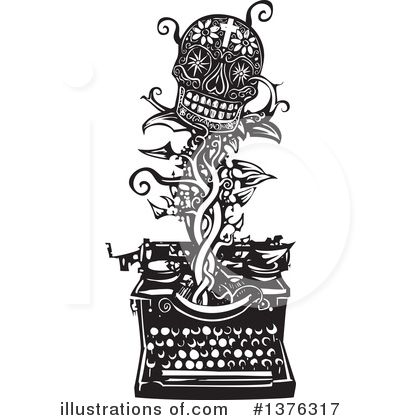 Royalty-Free (RF) Typewriter Clipart Illustration by xunantunich - Stock Sample #1376317