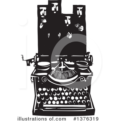 Royalty-Free (RF) Typewriter Clipart Illustration by xunantunich - Stock Sample #1376319