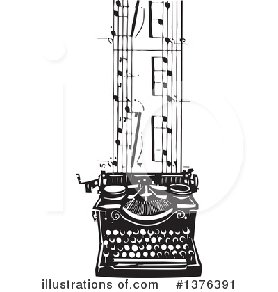 Royalty-Free (RF) Typewriter Clipart Illustration by xunantunich - Stock Sample #1376391