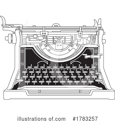 Royalty-Free (RF) Typewriter Clipart Illustration by Lal Perera - Stock Sample #1783257
