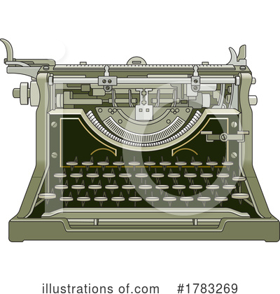 Typewriter Clipart #1783269 by Lal Perera