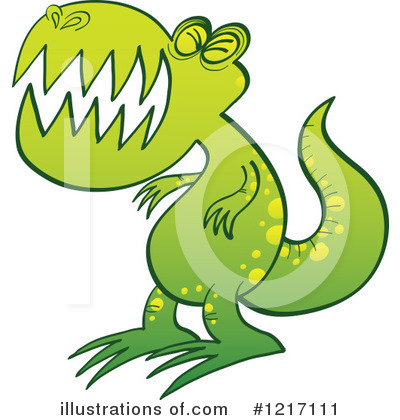 Royalty-Free (RF) Tyrannosaurus Rex Clipart Illustration by Zooco - Stock Sample #1217111