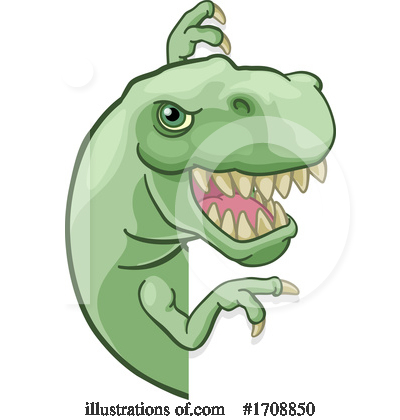 Royalty-Free (RF) Tyrannosaurus Rex Clipart Illustration by AtStockIllustration - Stock Sample #1708850
