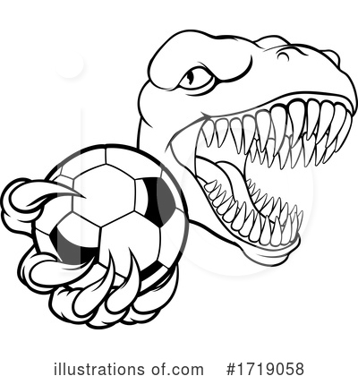 Royalty-Free (RF) Tyrannosaurus Rex Clipart Illustration by AtStockIllustration - Stock Sample #1719058