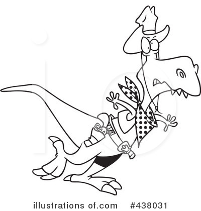 Royalty-Free (RF) Tyrannosaurus Rex Clipart Illustration by toonaday - Stock Sample #438031
