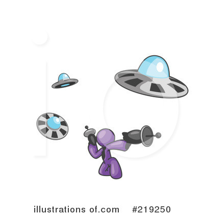 Royalty-Free (RF) Ufo Clipart Illustration by Leo Blanchette - Stock Sample #219250
