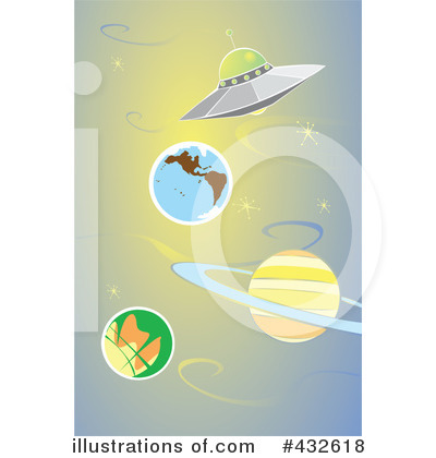 Royalty-Free (RF) Ufo Clipart Illustration by xunantunich - Stock Sample #432618
