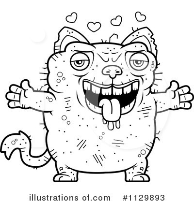 Royalty-Free (RF) Ugly Cat Clipart Illustration by Cory Thoman - Stock Sample #1129893