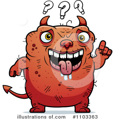 Ugly Devil Clipart #1103363 by Cory Thoman