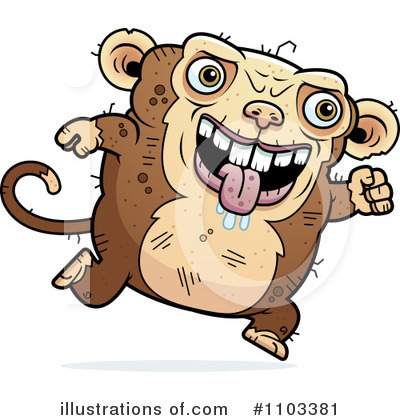 Ugly Monkey Clipart #1103381 by Cory Thoman