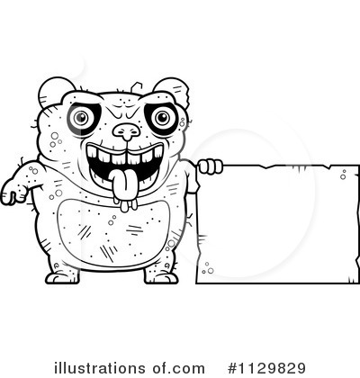 Royalty-Free (RF) Ugly Panda Clipart Illustration by Cory Thoman - Stock Sample #1129829