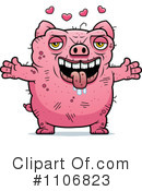 Ugly Pig Clipart #1106823 by Cory Thoman
