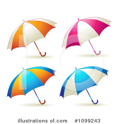 Royalty-Free (RF) Umbrella Clipart Illustration by merlinul - Stock Sample #1099243