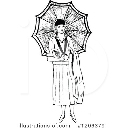 Umbrella Clipart #1206379 by Prawny Vintage