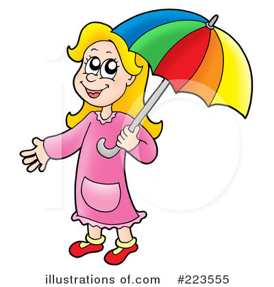 Royalty-Free (RF) Umbrella Clipart Illustration by visekart - Stock Sample #223555