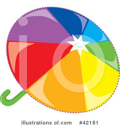 Royalty-Free (RF) Umbrella Clipart Illustration by Cherie Reve - Stock Sample #42181