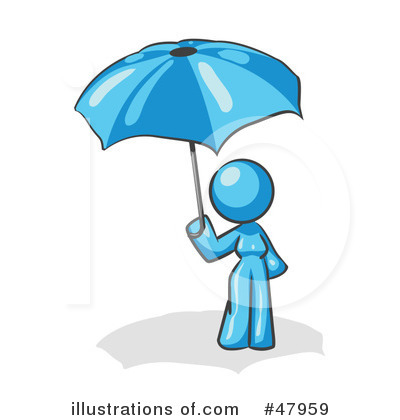 Royalty-Free (RF) Umbrella Clipart Illustration by Leo Blanchette - Stock Sample #47959