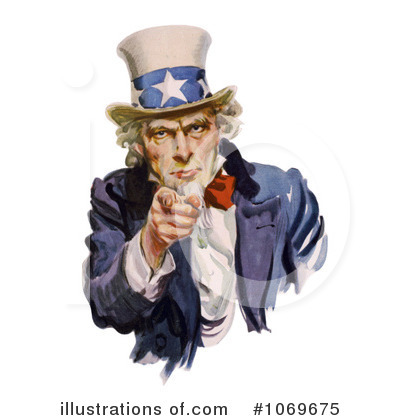Royalty-Free (RF) Uncle Sam Clipart Illustration by JVPD - Stock Sample #1069675