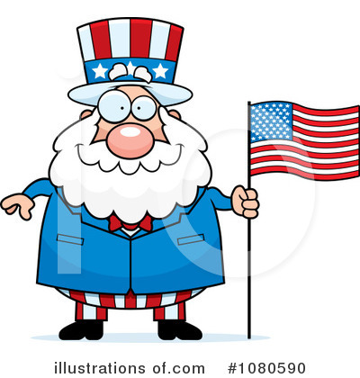 American Flag Clipart #1080590 by Cory Thoman