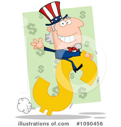Royalty-Free (RF) Uncle Sam Clipart Illustration by Hit Toon - Stock Sample #1090456