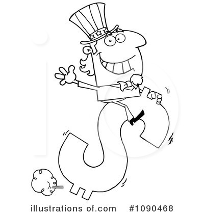Royalty-Free (RF) Uncle Sam Clipart Illustration by Hit Toon - Stock Sample #1090468