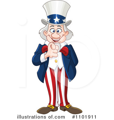 Royalty-Free (RF) Uncle Sam Clipart Illustration by yayayoyo - Stock Sample #1101911