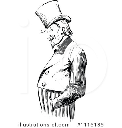 Royalty-Free (RF) Uncle Sam Clipart Illustration by Prawny Vintage - Stock Sample #1115185