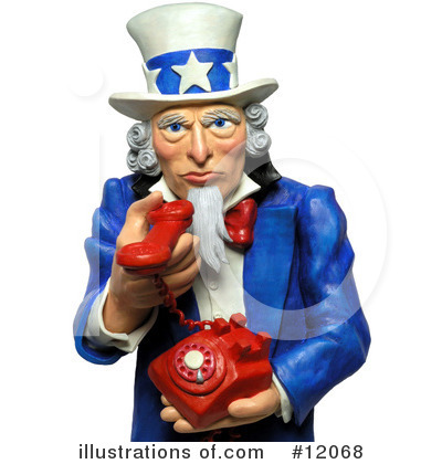 Royalty-Free (RF) Uncle Sam Clipart Illustration by Amy Vangsgard - Stock Sample #12068